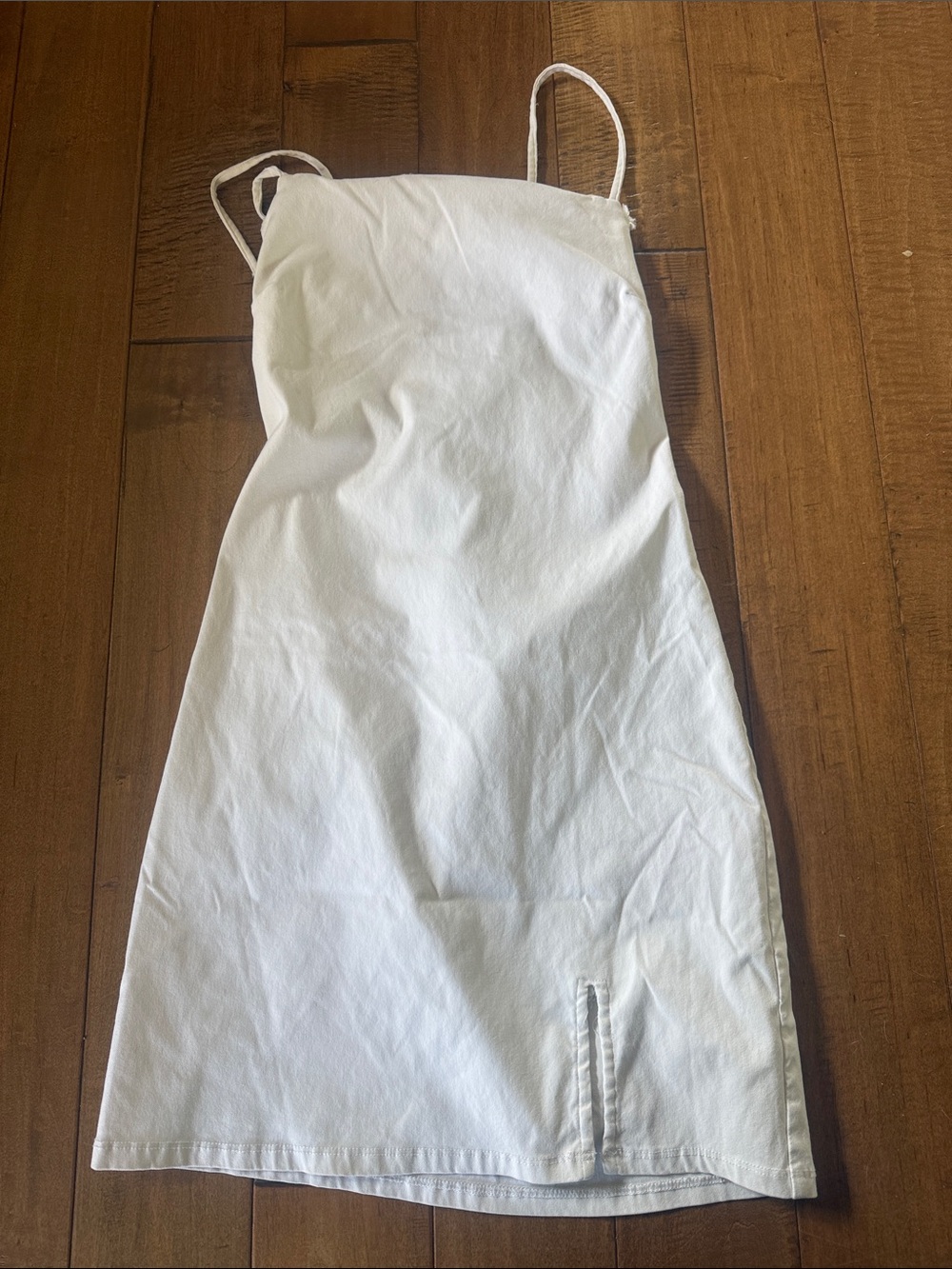 Garage White Spaghetti-Strap Kids One-Piece